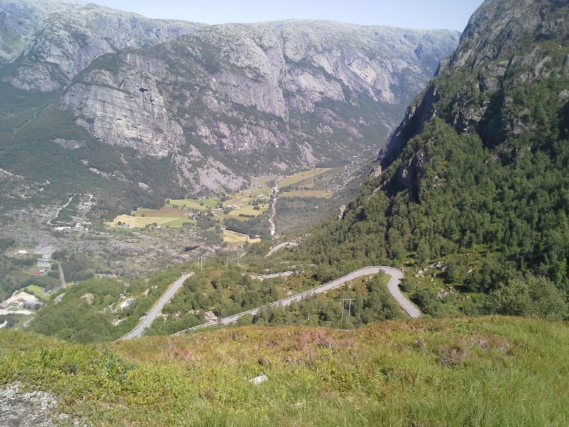 Nedkørsel fra Lysebotn